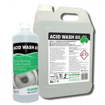 Clover Acid Wash 80 Acidic Cleaner & Descaler 1 Litre & 5 Litre
