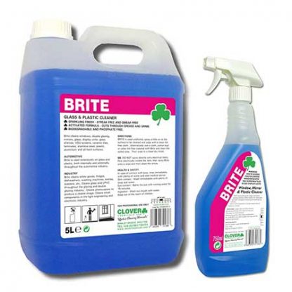 Clover Brite Glass Cleaner 1 Litre & 5 Litre