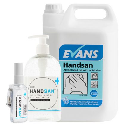 Evans Handsan Antibacterial Alcohol Hand Gel