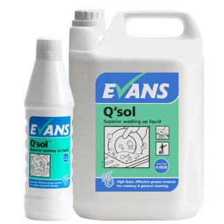 Evans Q'sol Washing Up Liquid