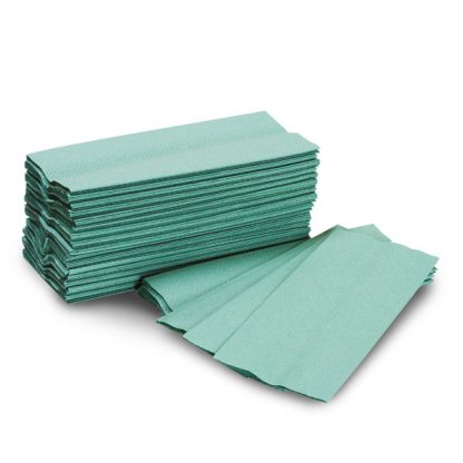 Green C Fold Hand Towels