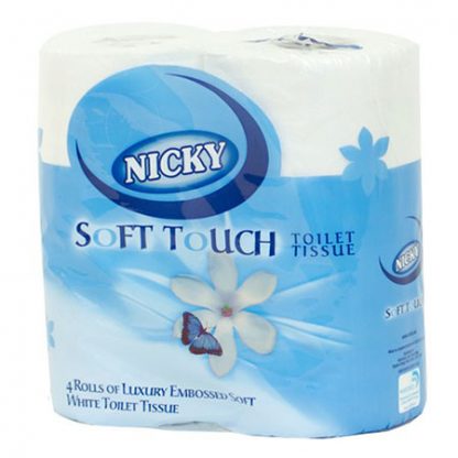 Nicky Soft Touch Toilet Rolls 2-ply