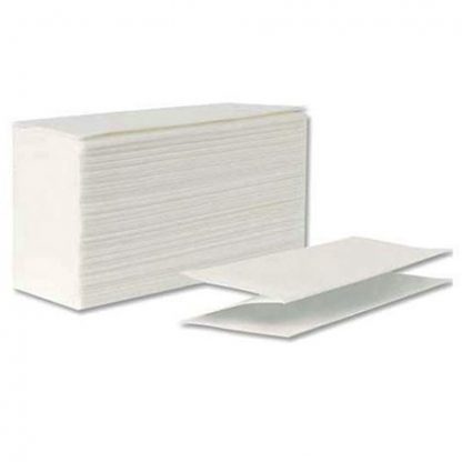 White Z Fold Hand Towels