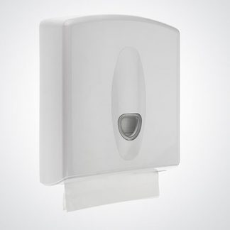 White Plastic Hand Towel Dispenser