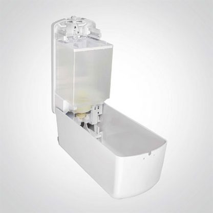 White Plastic Soap Dispenser - 1 Litre - Image 2